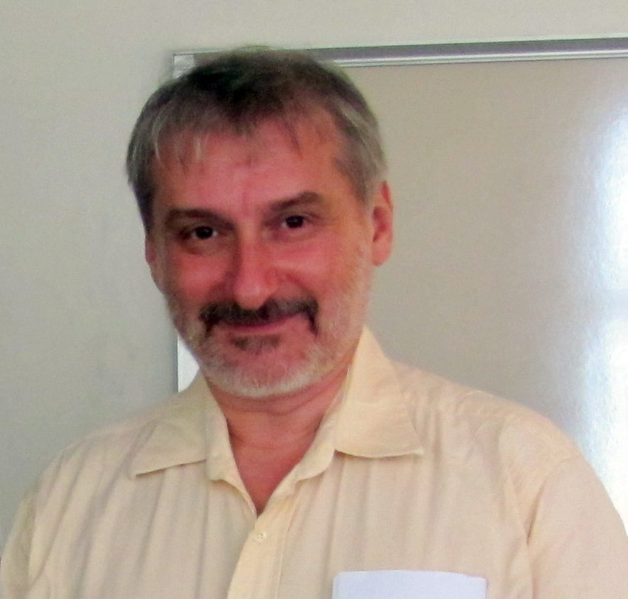 Leonid A. Levin before a talk at Rutgers University, 2010